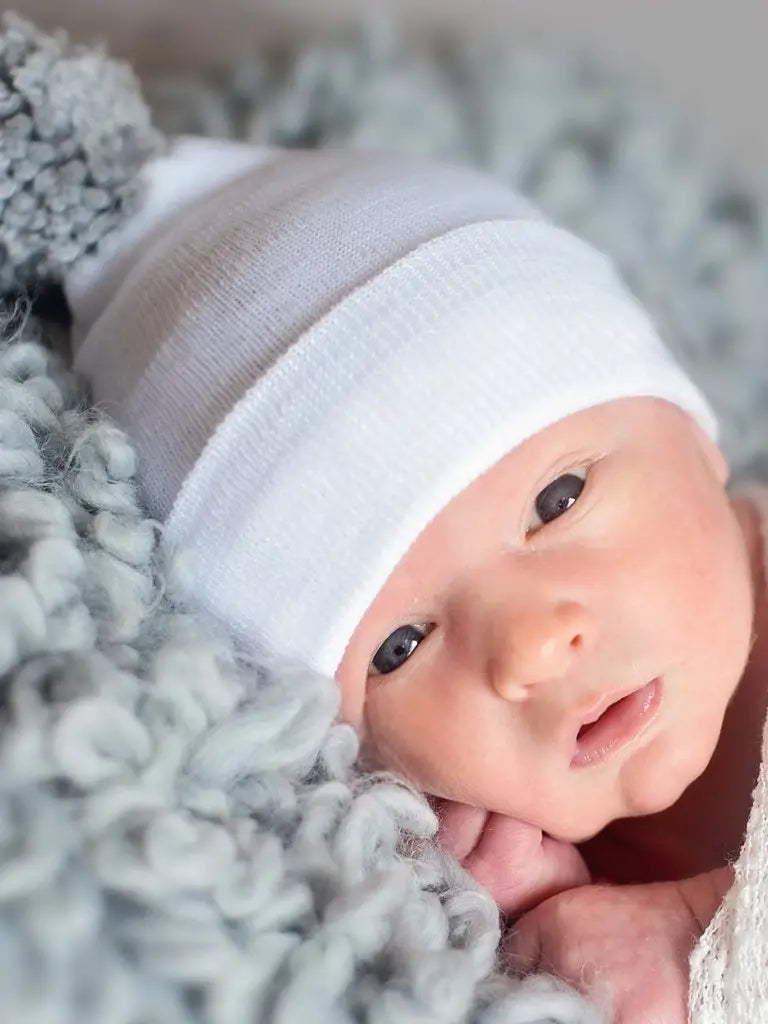 Grey newborn fashion hat