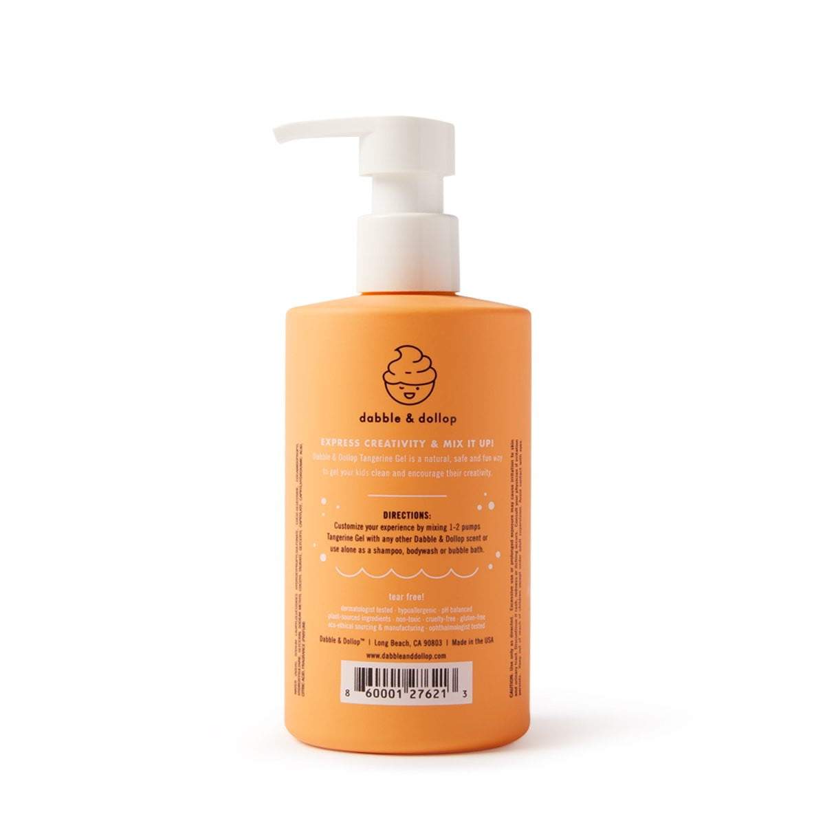 All-Natural Tangerine Shampoo, Body Wash & Bubbles