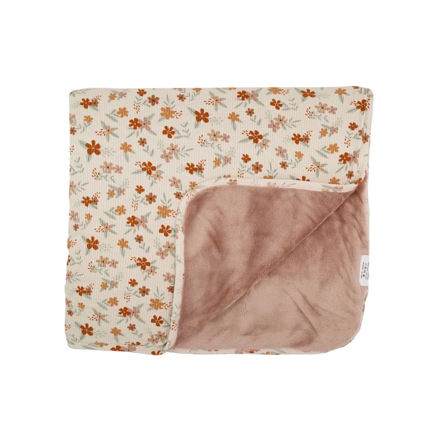 Autumn Floral Ribbed Bamboo Plush Blanket