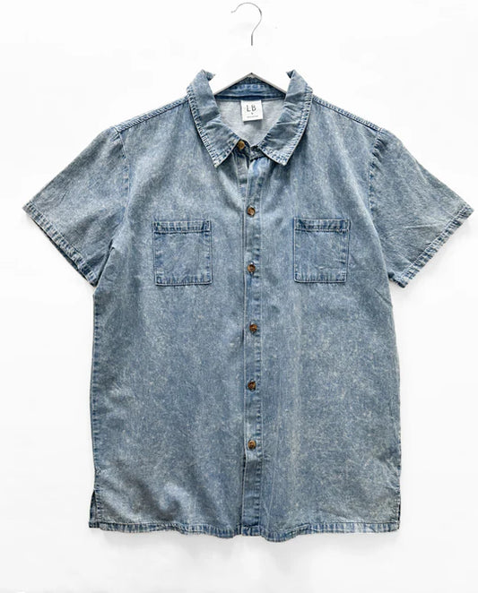 Men's Chambray Button Up