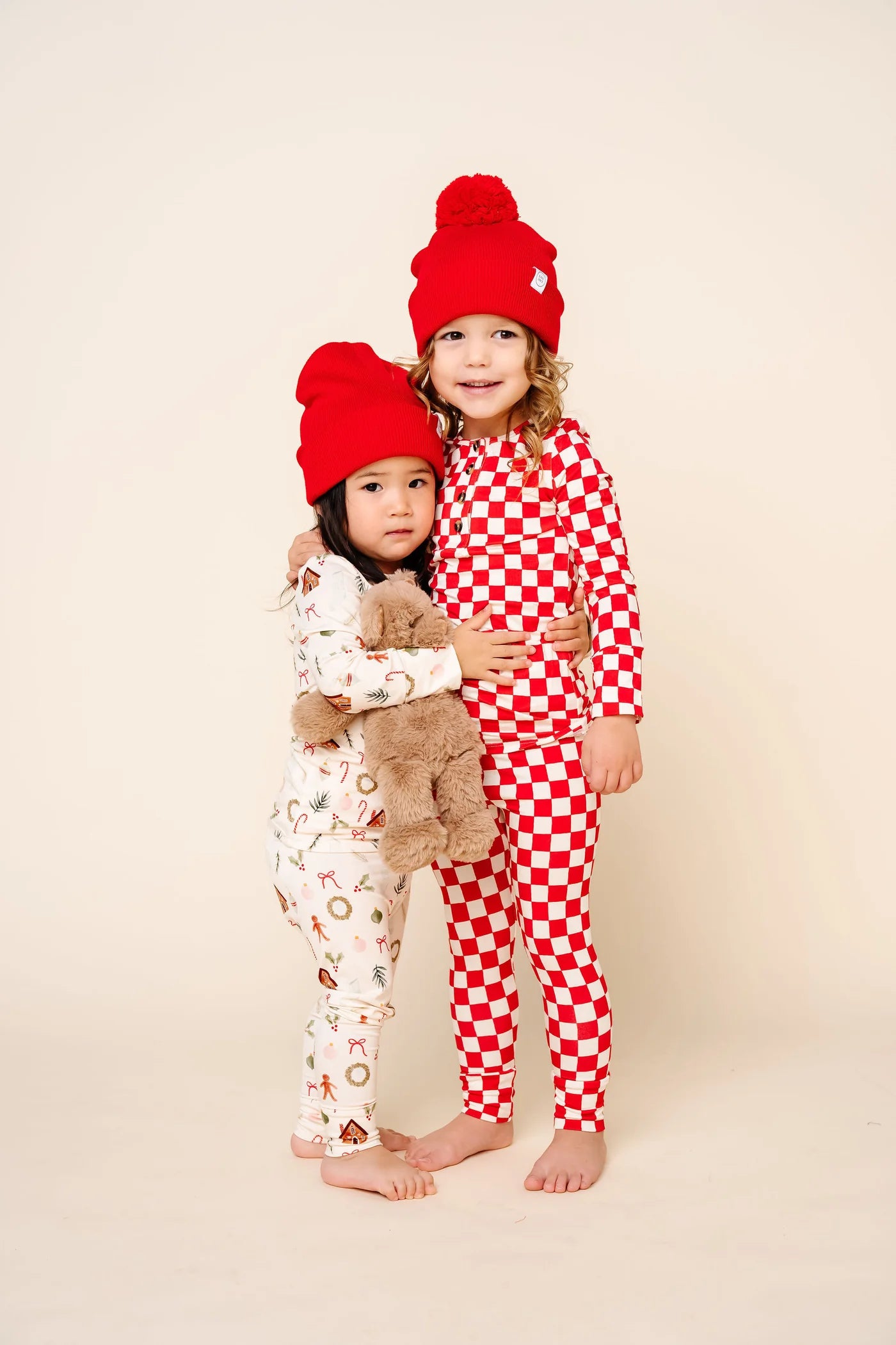 Rudy Top & Bottom Set (Red Check)