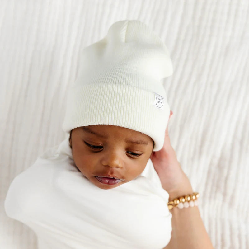 Ivory Beanie | Pom + No Pom