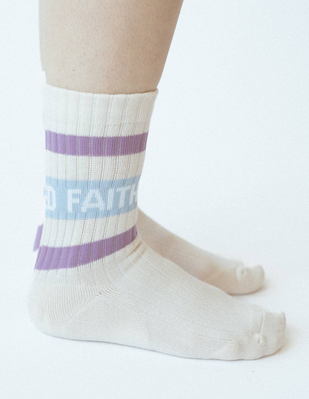 ELEVATED FAITH Cream Socks (Youth & Adult)