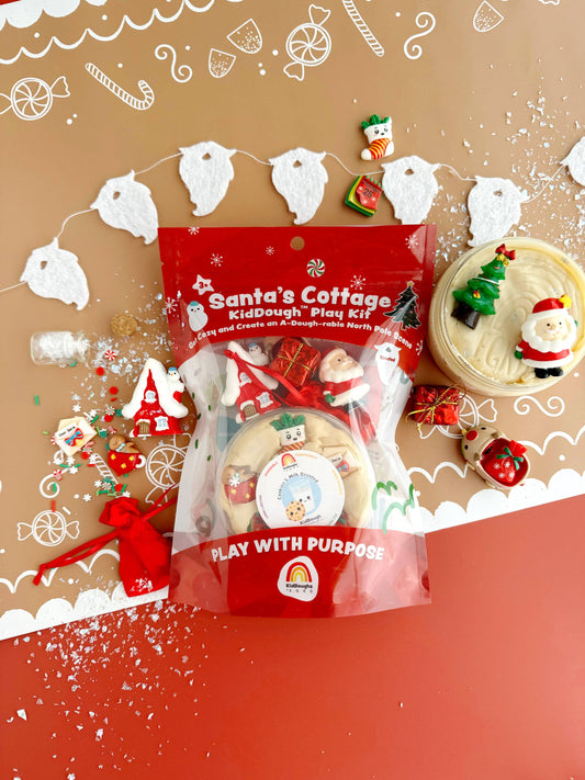 Sensory Play Dough Play Kit | Santa's Cottage (Milk & Cookies scent)