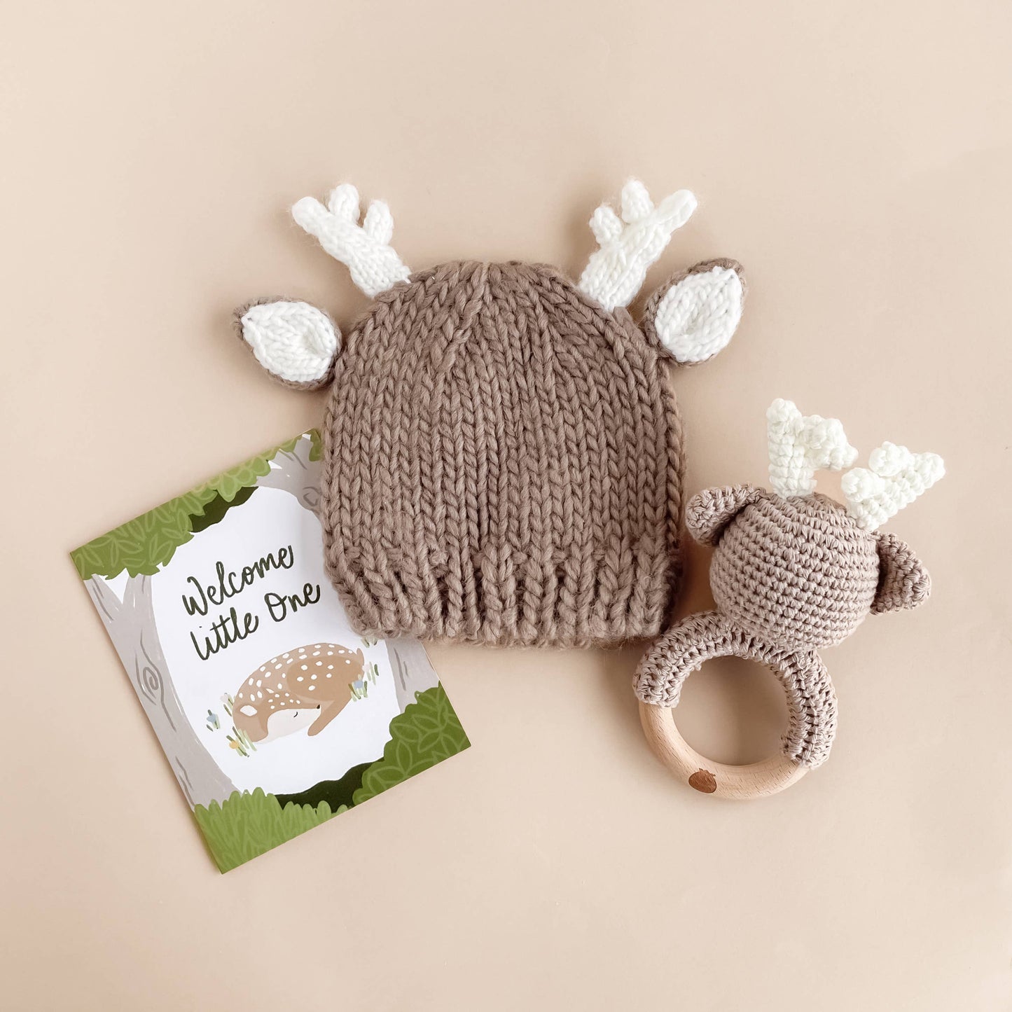 Hartley Deer Tan | Baby & Kids Hat Beanie Gift: