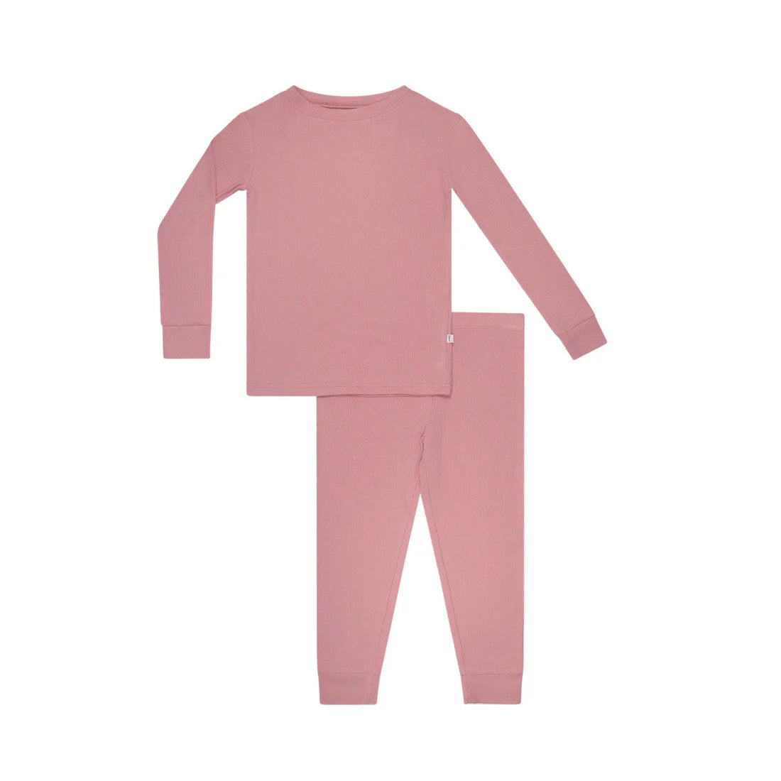 Bamboo Pajama Set | mauve small ribbed