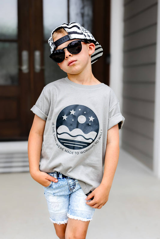 If The Stars | Mushroom Grey Tee