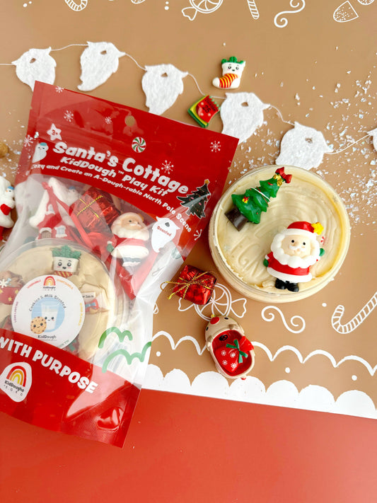 Sensory Play Dough Play Kit | Santa's Cottage (Milk & Cookies scent)