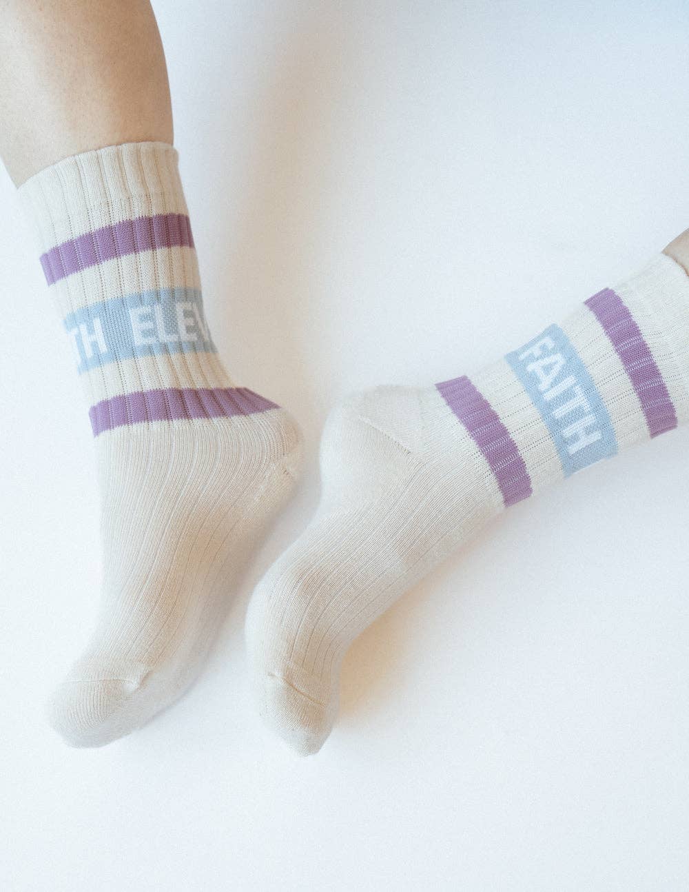 ELEVATED FAITH Cream Socks (Youth & Adult)