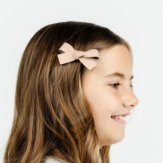 Leather Bow Hair Clip | Primrose
