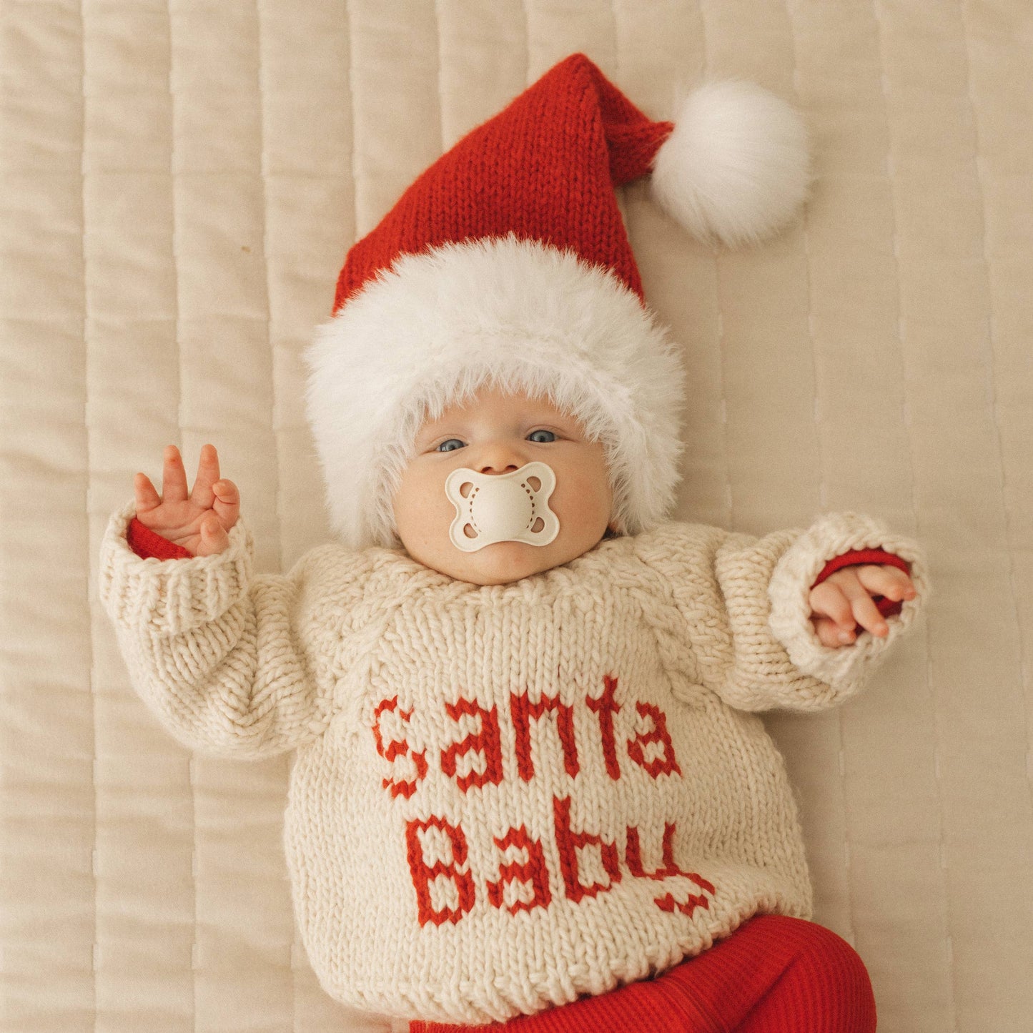 Santa Baby Crewneck Knit Sweater