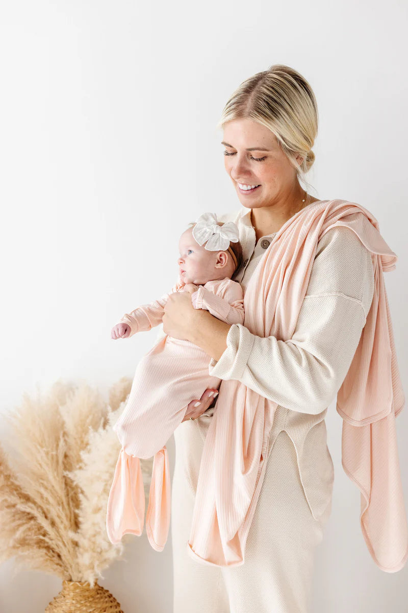 White Muslin Heirloom Bow | Nylon Headband