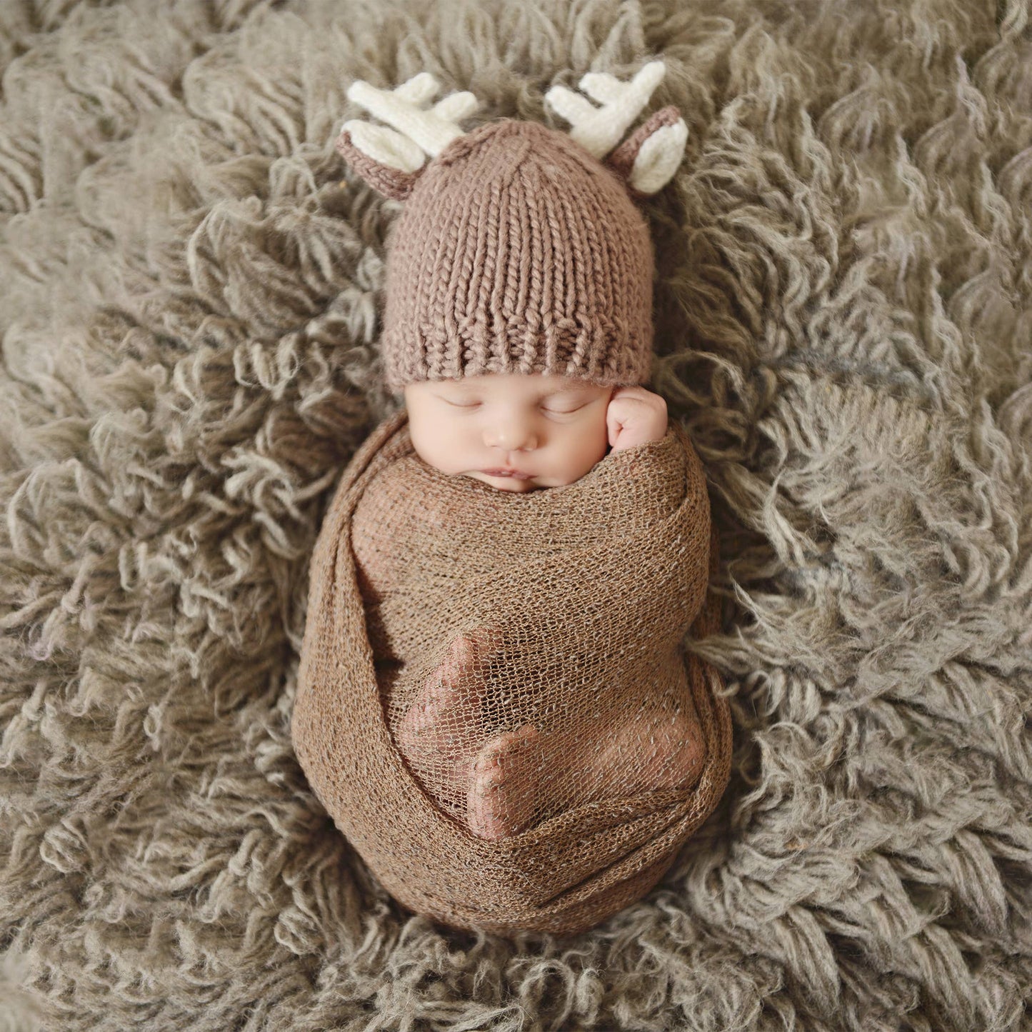 Hartley Deer Tan | Baby & Kids Hat Beanie Gift: