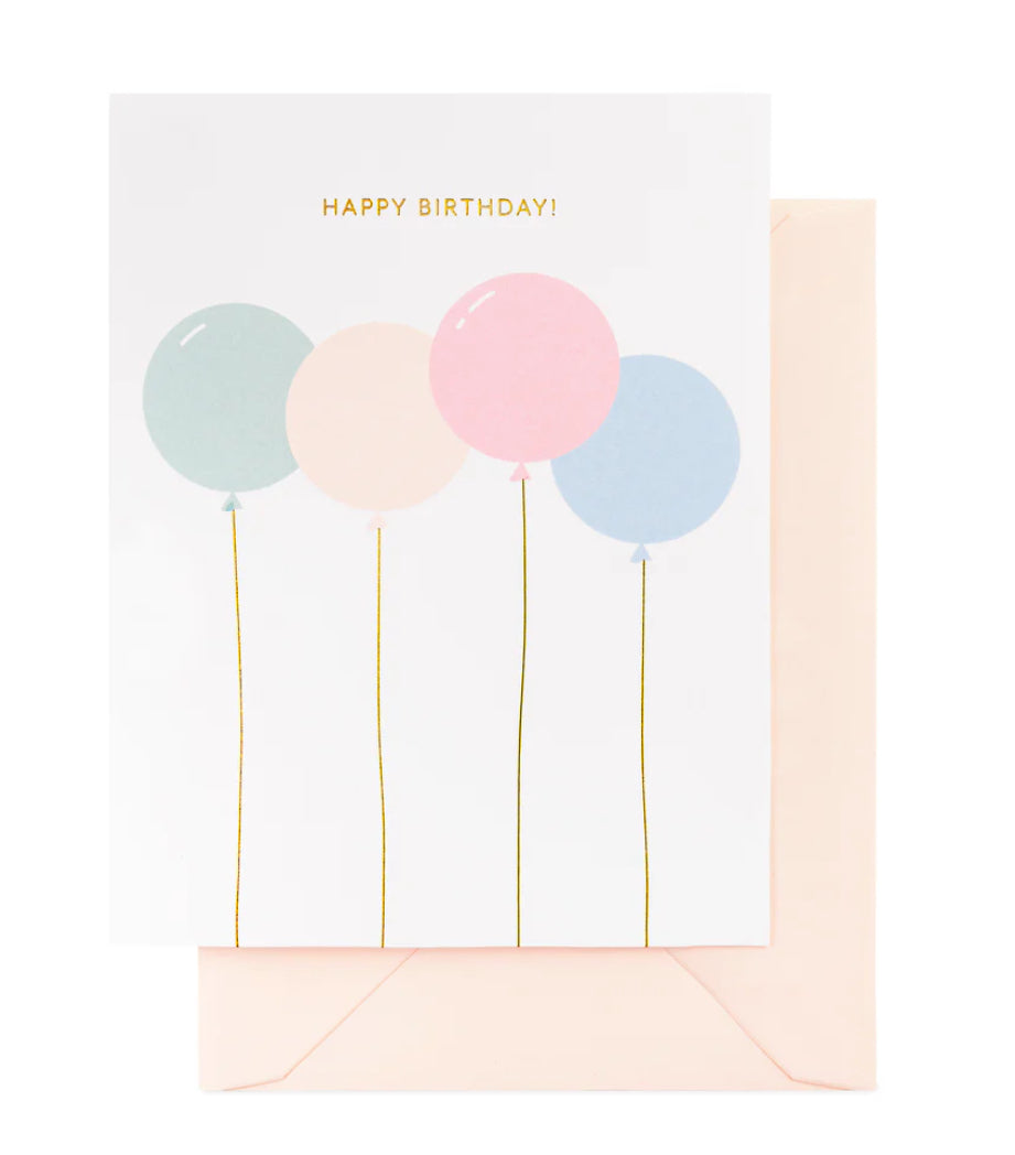 Birthday Balloons Card