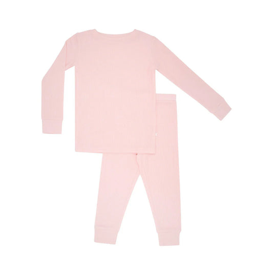 Bamboo Pajama Set | Ballet Pink Small Ribbed