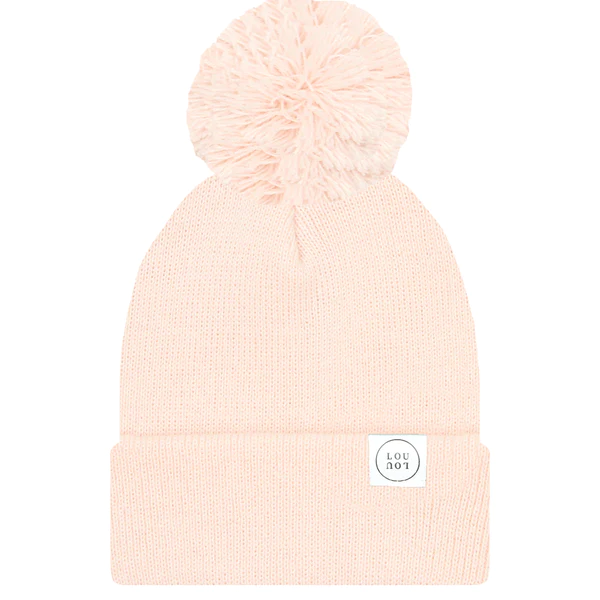 Blush Pink Beanie | Pom + No Pom