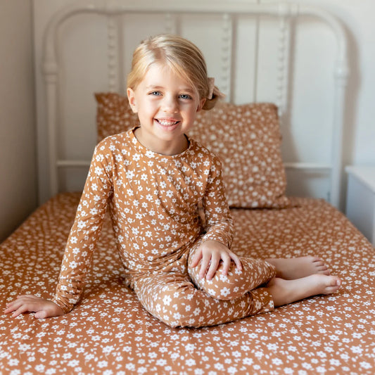 Bamboo Pajama Set | Camel Floral