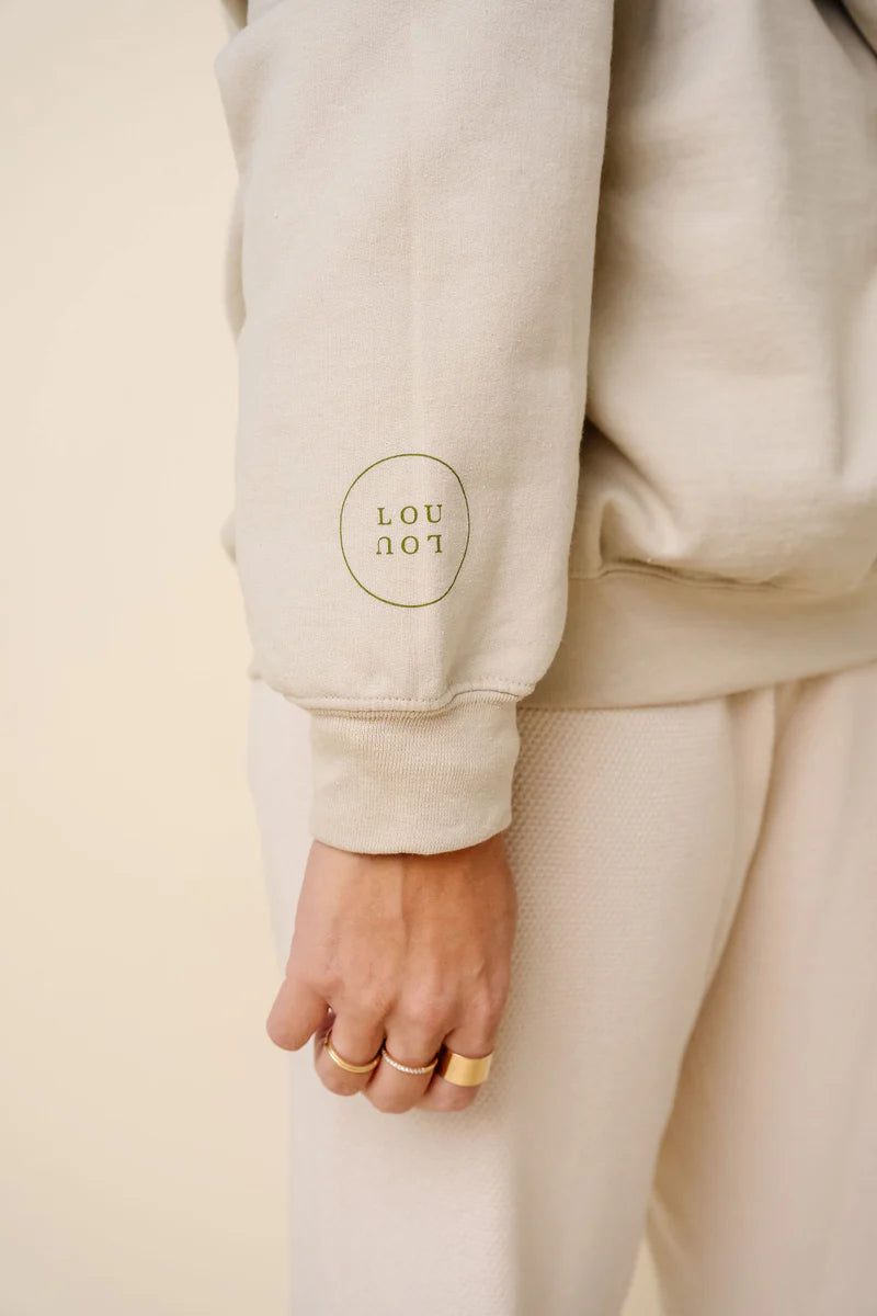 better not pout | Women's Holiday Pullover | Warm Cream (by Lou Lou)