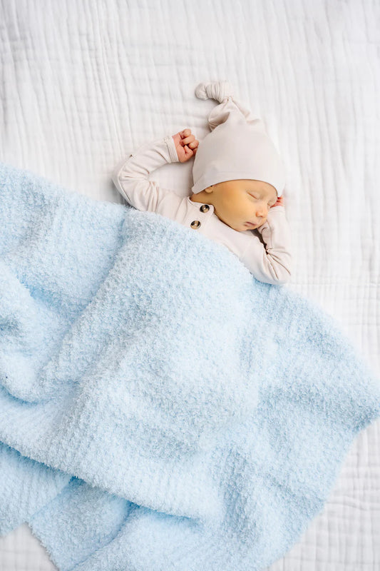 Chenille Blanket | Sky Blue