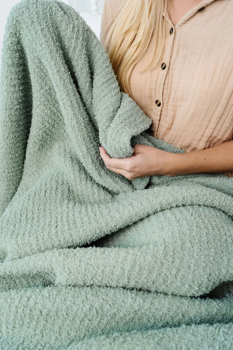 Chenille Blanket | Sage