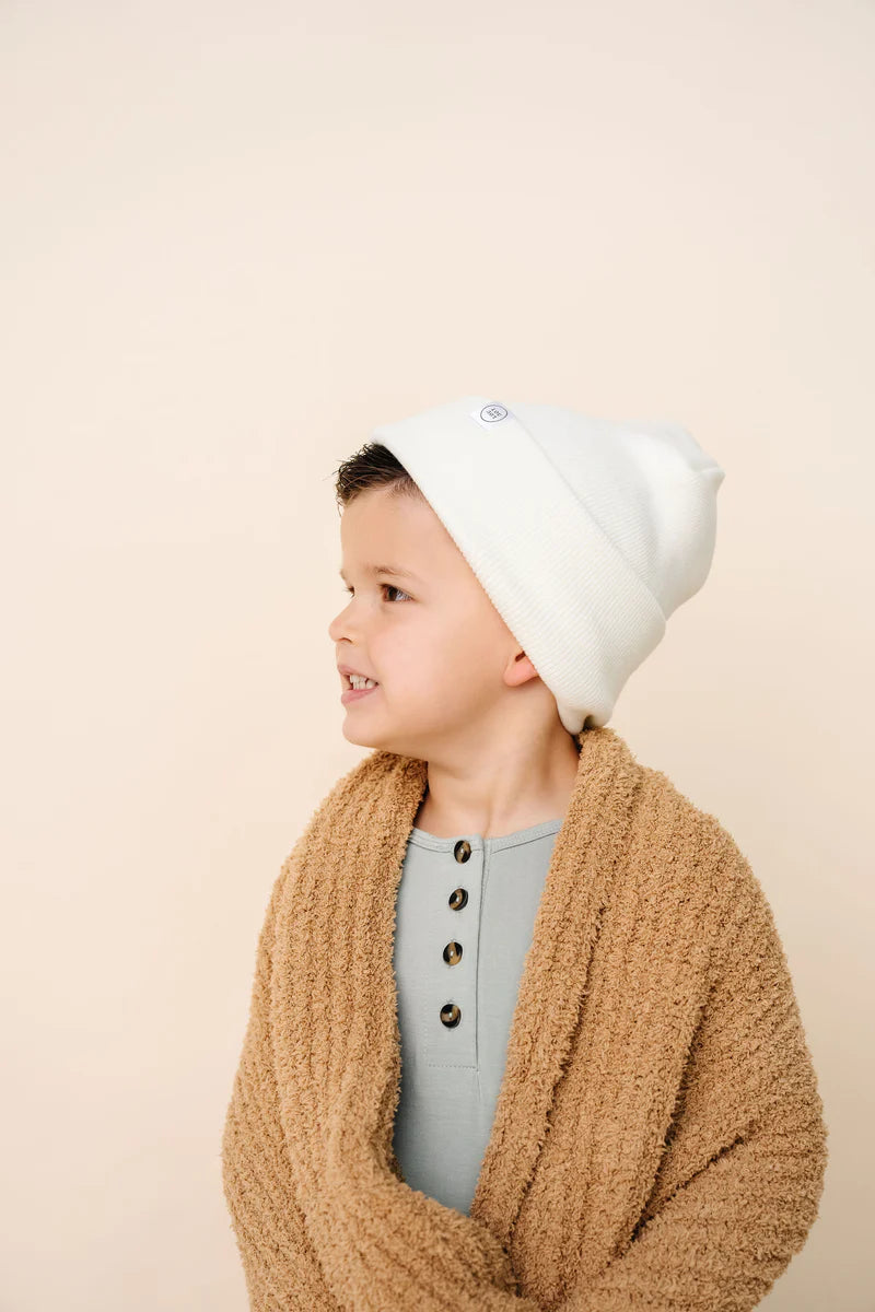 Ivory Beanie | Pom + No Pom