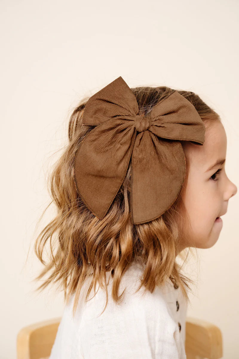 Walnut Corduroy Heirloom Bow | Clip