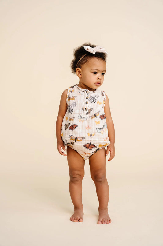 CLOUD MUSLIN BUBBLE ROMPER | AMELIA