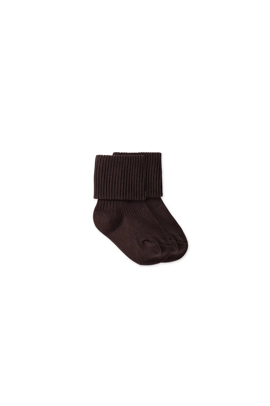 Classic Rib Socks | Charcoal