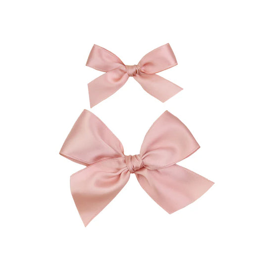 Satin Bow | French Pink Clip