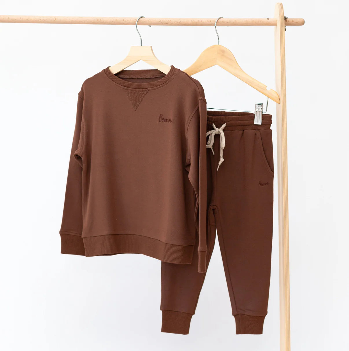 Brave Solid Bamboo French Terry Pullover | Pinecone