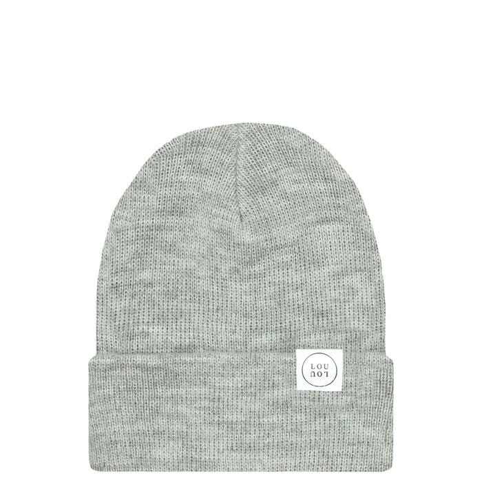 Heathered Grey Beanie | Pom + No Pom