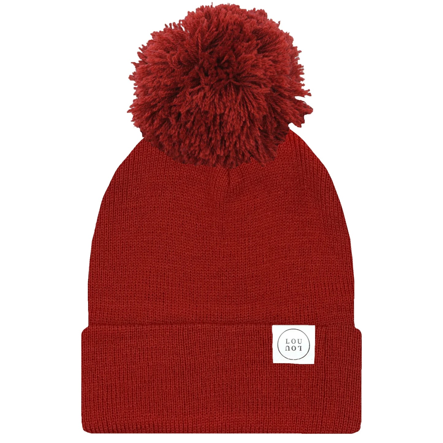 Brick Red Beanie | Pom + No Pom