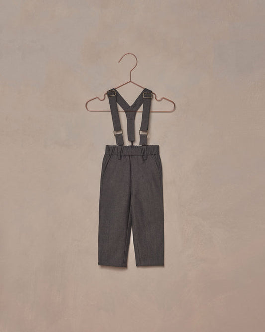 Suspender Pant | Heathered Black