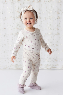 Organic Cotton Everyday Legging | Sweet William Floral