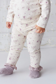 Organic Cotton Everyday Legging | Sweet William Floral