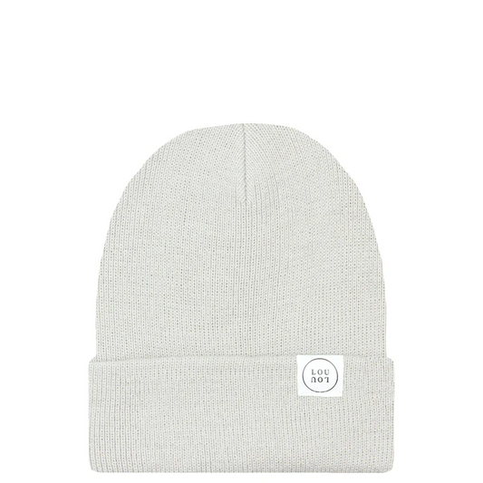 Cloud Grey Beanie | Pom + No Pom