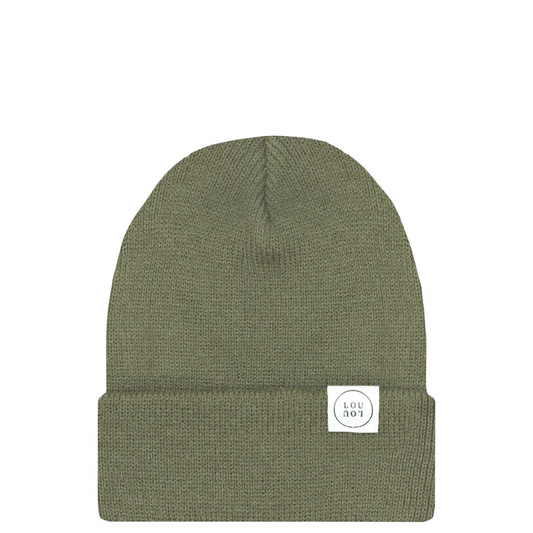 Moss Green Beanie | Pom + No Pom