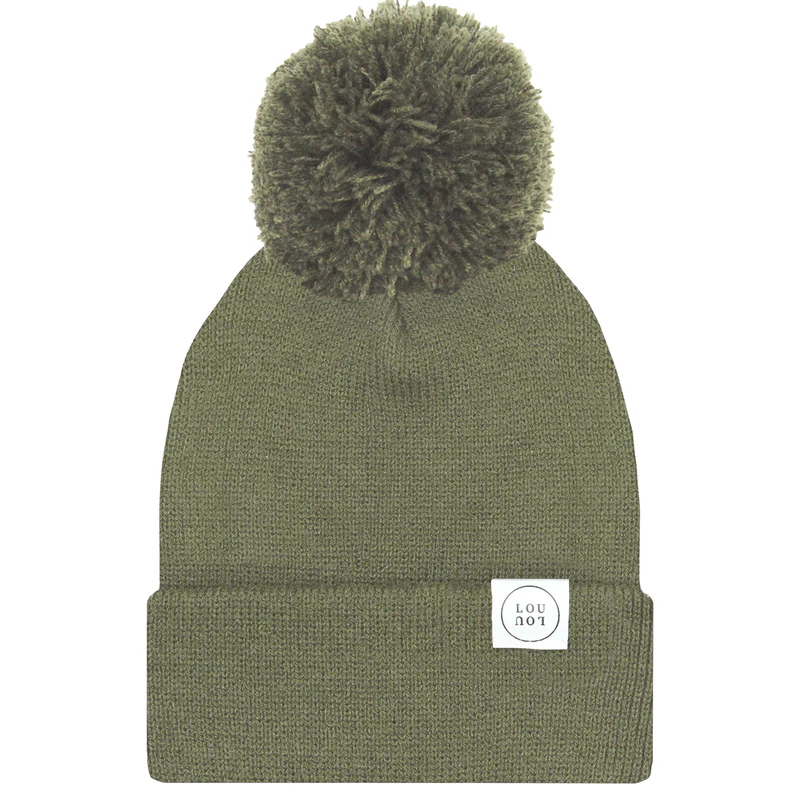 Moss Green Beanie | Pom + No Pom