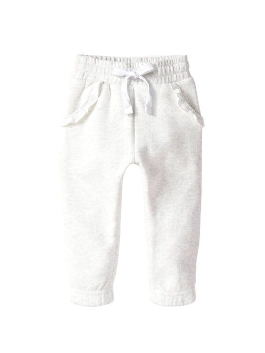 Ruffle Sweatpant | Heather Grey