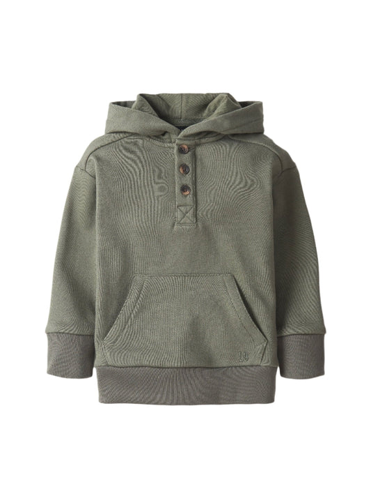 Henley Hoodie | Pine