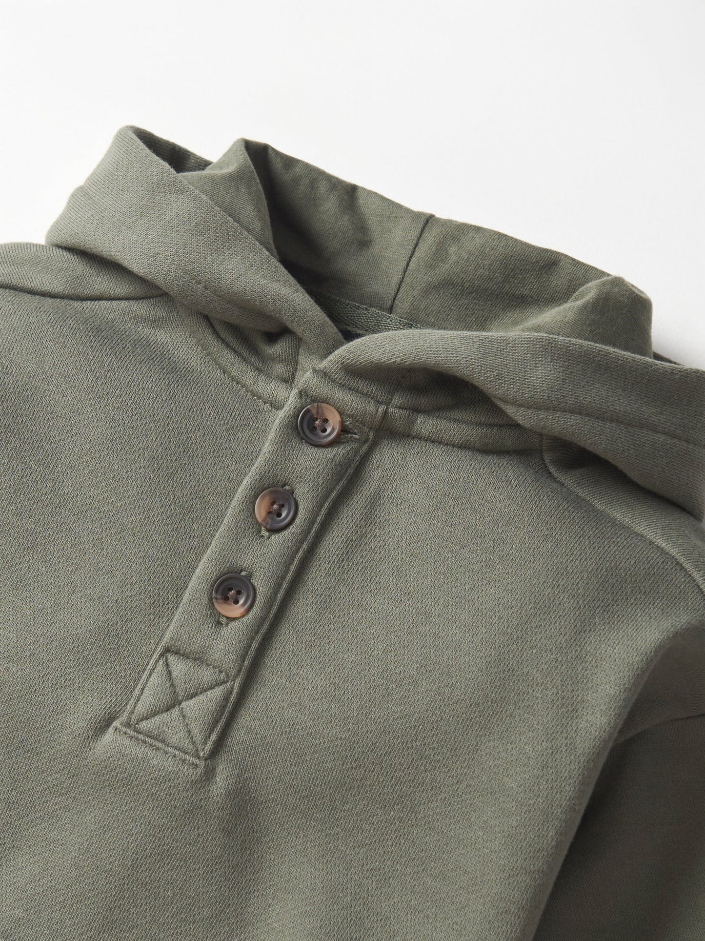 Henley Hoodie | Pine