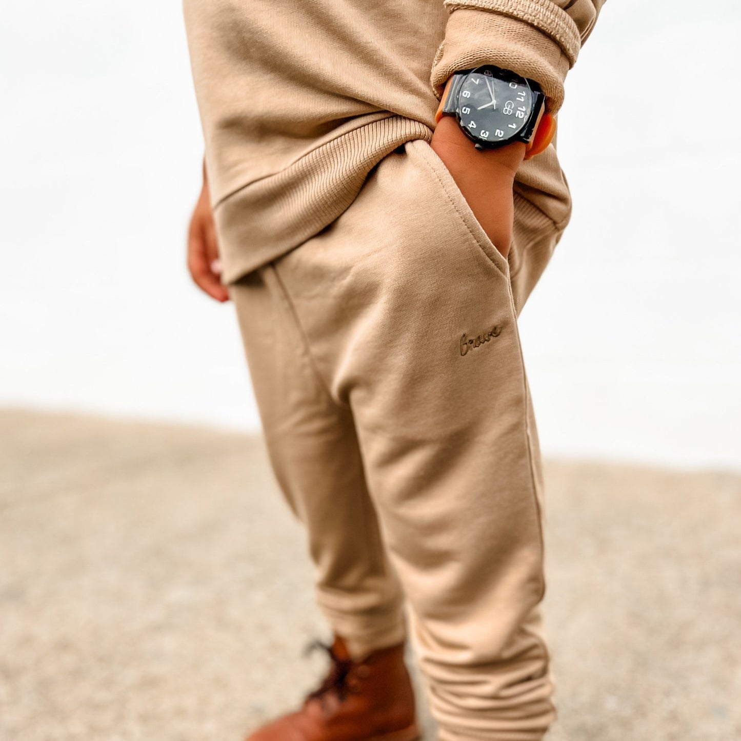 Bamboo French Terry Joggers | Pecan