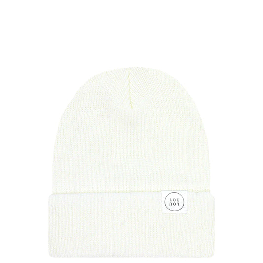 Ivory Beanie | Pom + No Pom