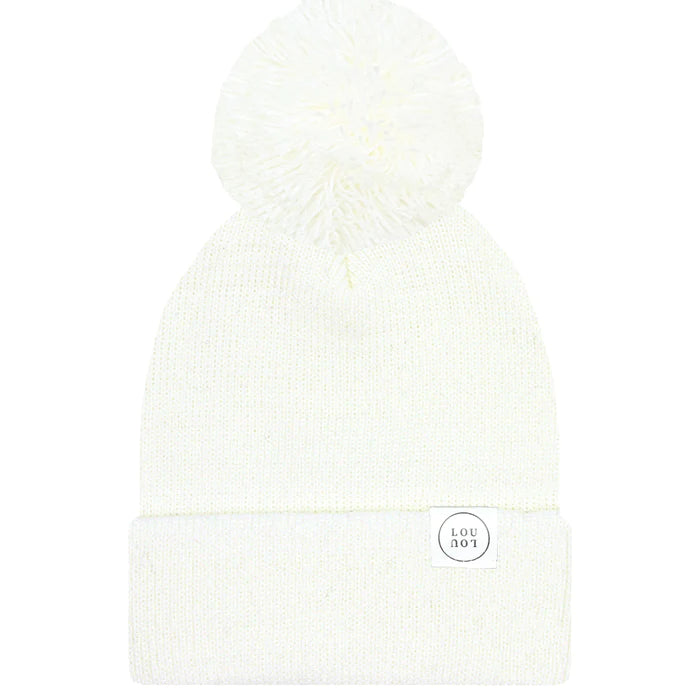 Ivory Beanie | Pom + No Pom