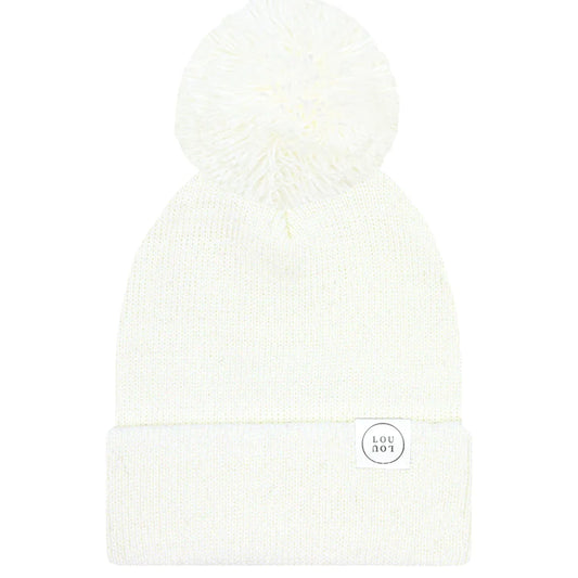 Ivory Beanie | Pom + No Pom