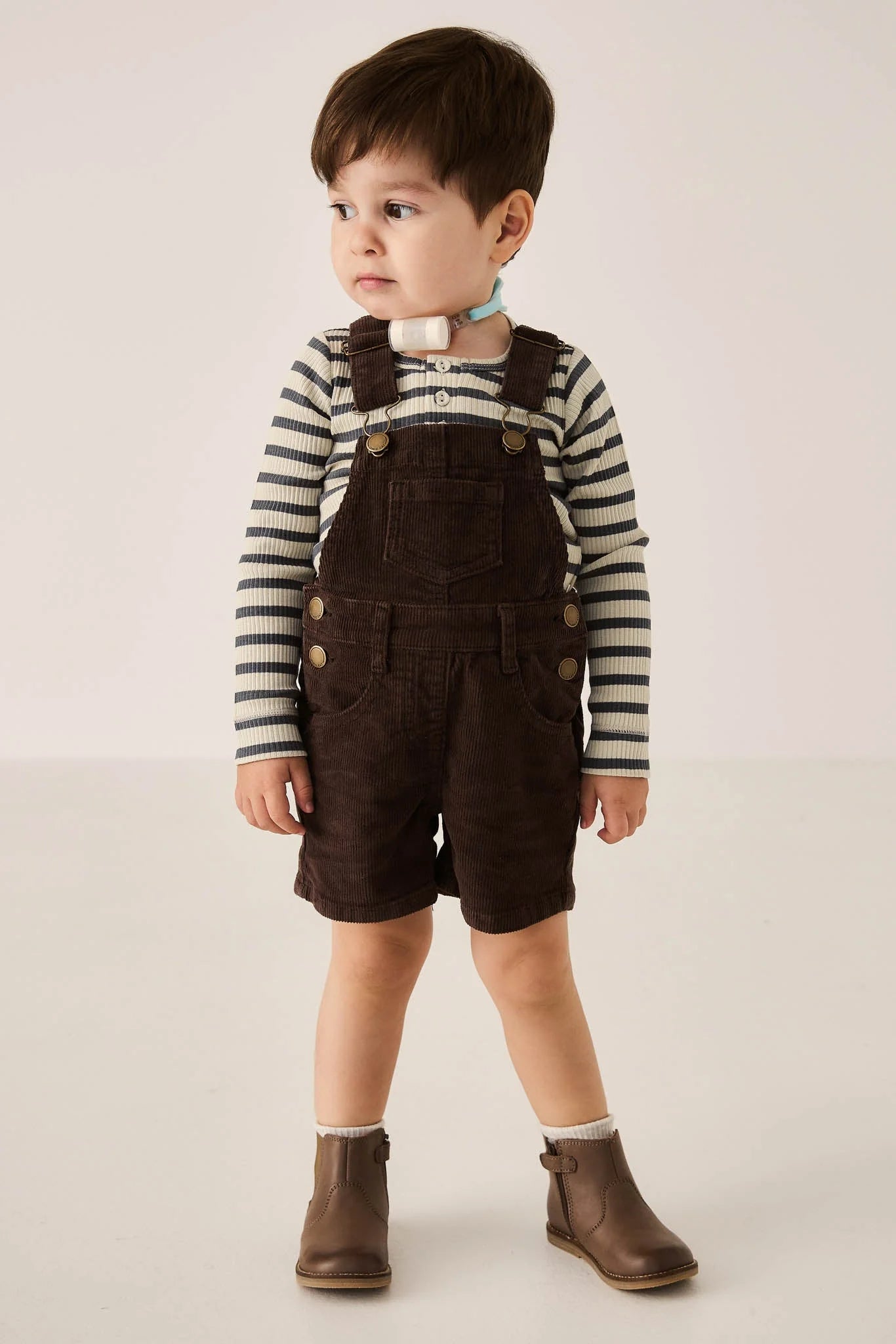 Casey Cord Short Overall | Bear