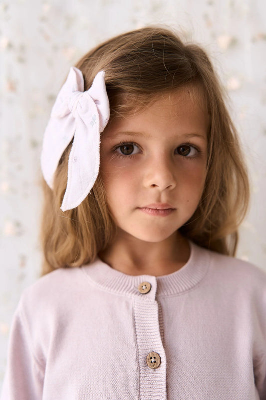 Organic Cotton Muslin Bow | Meredith Violet