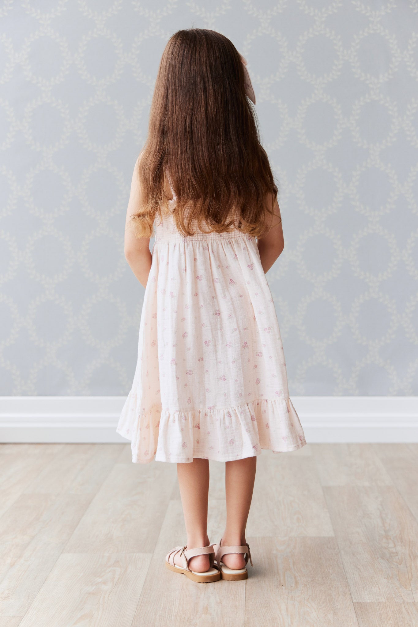 JamieKay Organic Cotton Muslin Luna Dress Irina Shell 2Y