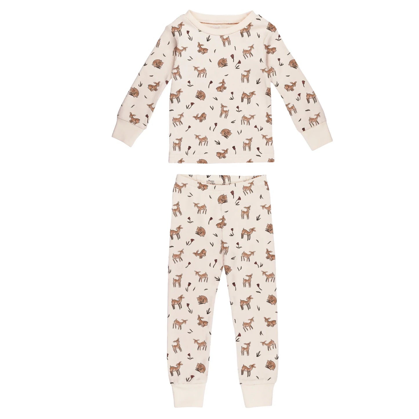 Organic Long Sleeve PJ Set | Doe-a-Deer