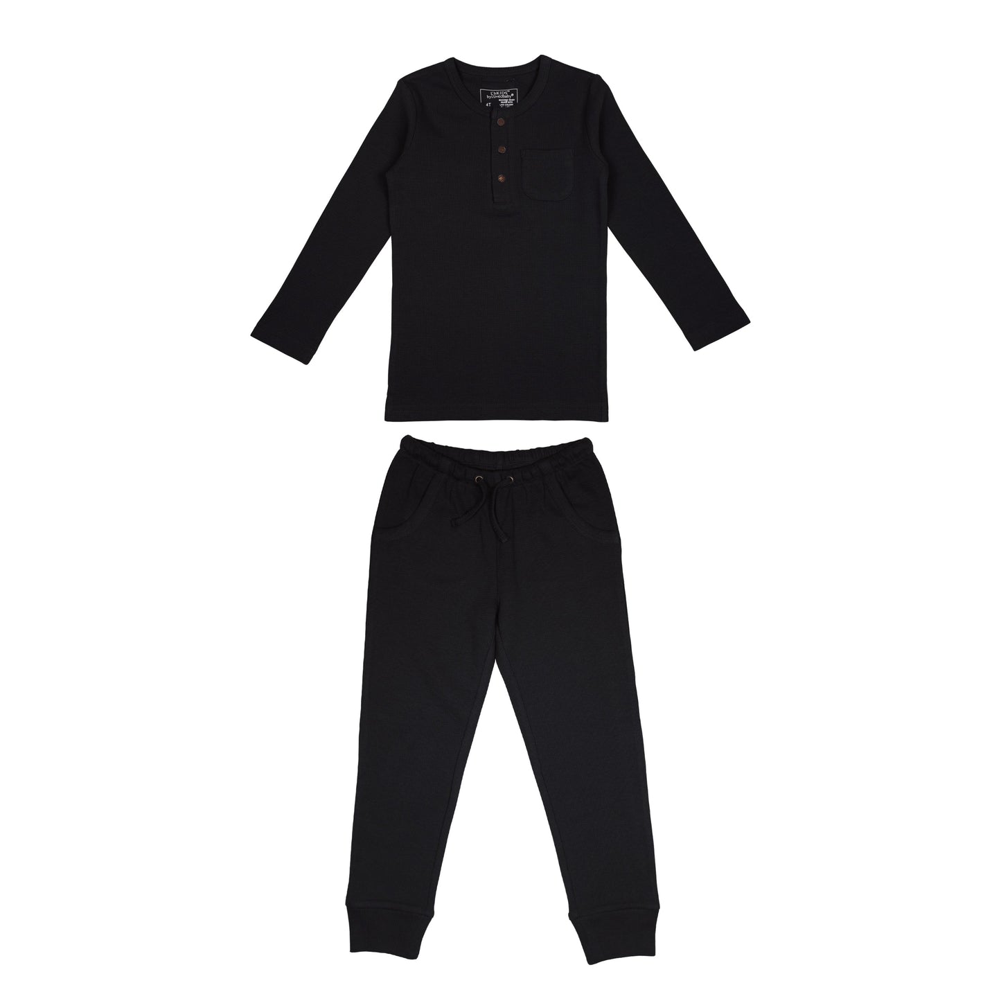 Thermal Henley & Jogger Set | Black